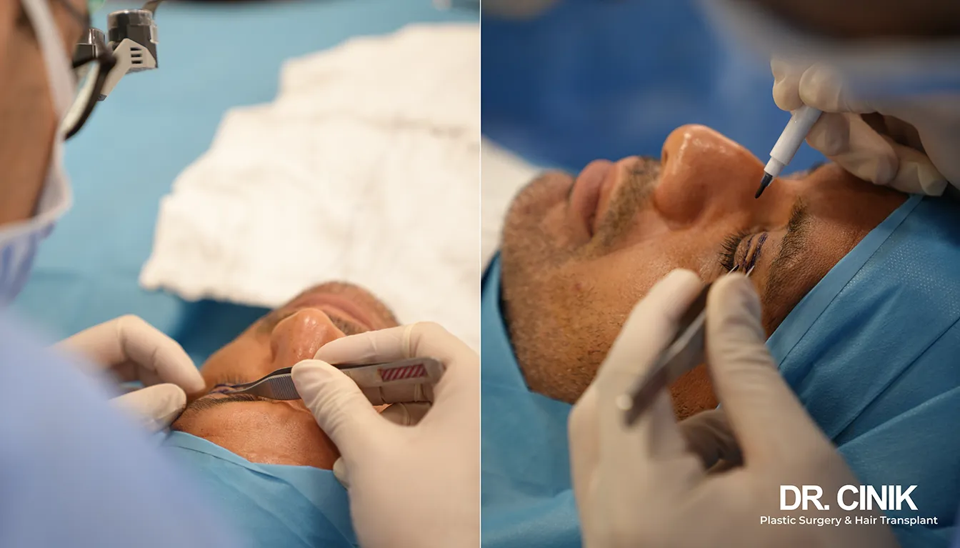 What happens during an Eyelid surgery at Dr cinik hospital