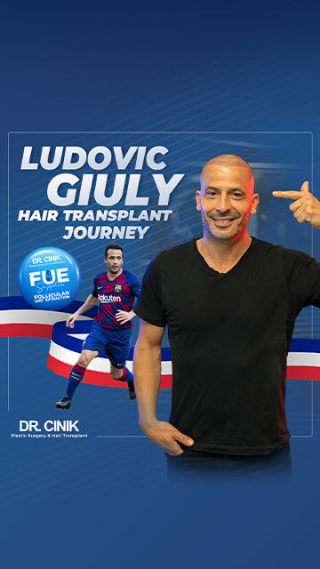 Ludovic Giuly's hair transplant